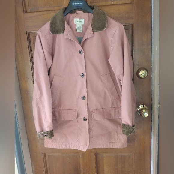 L.L. Bean Jackets & Blazers - L.L. Bean Women's Pink Jacket with Corduroy Accents